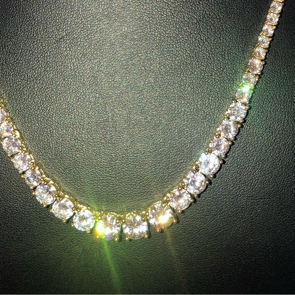 20ct Gradient Tennis Necklace - Picture 14 of 14